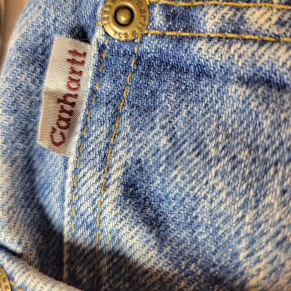 Carhartt Mens Size 46X30  Denim Jeans Union Made In USA B113 DST **READ** - Picture 5 of 6